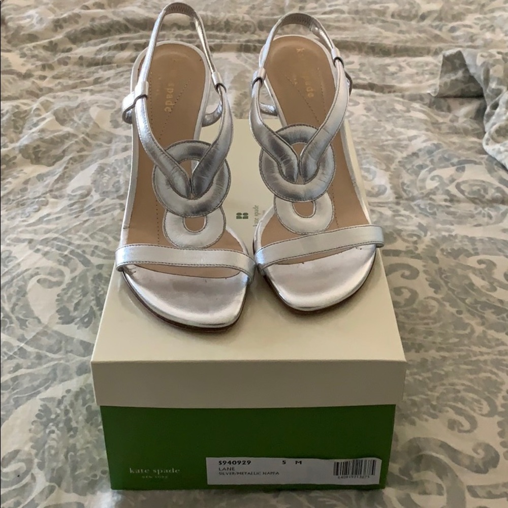 Kate Spade silver sandals - Beautiful!